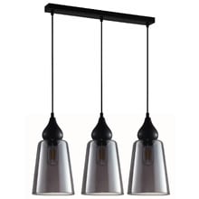 Jerez Tapered Cylinder Glass 3 Light Linear Pendant
